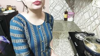 Stepmom seduces her stepson for the hardcore fucking in the hot kitchen in hindi