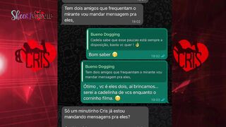 Fodendo na praça com estranhos sem camisinha na frente do marido corno - Dogging 27