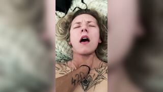 (Cur1ouscoup420) Legs up and hold bitch. covered in cum