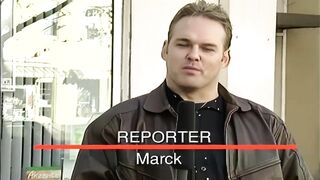 The fucking reporter! He goes after a wet thing and fucks them all!