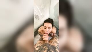 Amateur Shower Deepthroat BJ