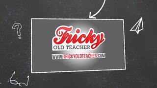 Tricky Old Teacher - Hottie teases a teacher to pass exam