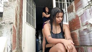 OUR PARENTS ARE GOING ON A TRIP AND WE TAKE ADVANTAGE OF THEM THAT THEY ARE NOT THERE TO FUCK OUTSIDE THE HOUSE WITH MY STEPSISTER