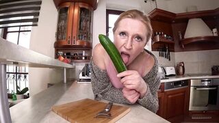 Kitchen Fun with a Cucumber