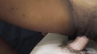Perfect Body Ebony Teen Takes a Crazy Ride on Her Step-bro's Huge Cock