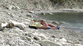 Travel - a blogger met a nudist. Public blowjob on the beach in Bulgaria. RoleplaysCouples