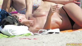 Amateur Topless Beach Voyeur Teens - Hidden Cam Spy Video