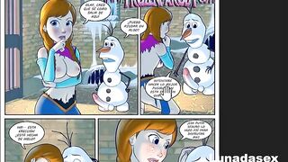 Girl fucked her friend's best friend - Frozen Parody 3 Comic Porno