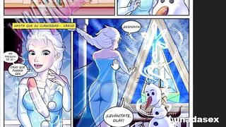 Girl fucked her friend's best friend - Frozen Parody 3 Comic Porno