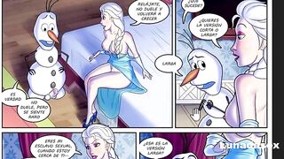 Girl fucked her friend's best friend - Frozen Parody 3 Comic Porno