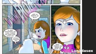 Girl fucked her friend's best friend - Frozen Parody 3 Comic Porno