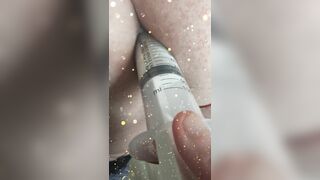 Big injection of cum going inside ass