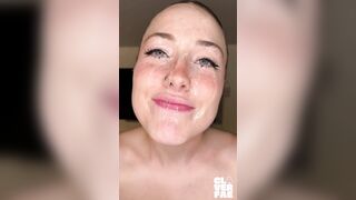 POV: you GLAZE my spit covered face | eye contact blowjob | HUGE facial
