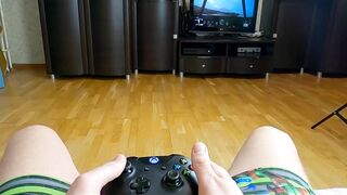 Stepbrother Tries To Play Video Game While Pervert Stepsister Seduces Him To Fuck For The First Time! Active porn video by Nata Sweet