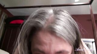 AuntJudys - Your 52yo Mature Step-Auntie Grace Wakes You Up with a Blowjob (POV)