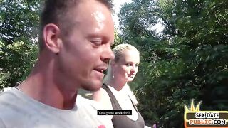 Public busty mature fucked outdoor on 1st amateur sex date