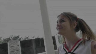 Teen Cheerleader Leaves Walking Funny After Her Sex Tryout