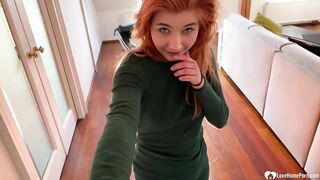 Redhead could not wait to play with herself