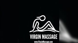 Curly virgin beauty oiled pussy massage
