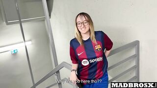 A Barcelona Supporter Fucked By PSG Fans in The Corridors Of The Football Stadium !!!