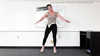 Oblivious Teacher - Ripped Leggings Accident