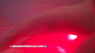 French Teen 18+ Masturbates With The Jet Stream Underwater In A Public Sauna Pool