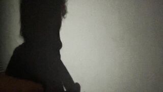 Delicious game of shadows, shadow woman sucks the silhouette of the big dick until the cum explodes