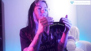 SFW ASMR - PASTEL ROSIE Soothing Massage and Ear Attention - Egirl plays with your ears to relax you