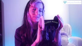 SFW ASMR - PASTEL ROSIE Soothing Massage and Ear Attention - Egirl plays with your ears to relax you