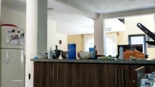 Wife Recorded in Kitchen and He Notices