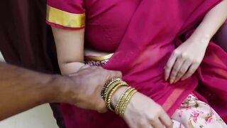 Hot indian aunty saree sex and handjob