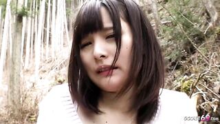 Petite Japanese Teen 18 seduce to give First Time Blowjob by old Men in POV