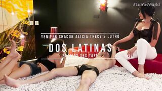 Interracial Threesome With Two Hot Latinas - Yenifer Chacon and Alicia Trece