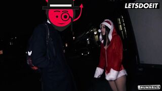 Naughty Slut Lullu Gun Sucks Santa's Dong Then Bangs Amateur Cock In Bus During Christmas - LETSDOEIT