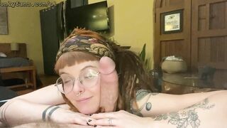 Nerdy Cute Girl Olivia Gives a Dick Rating then a World Class Throatjob - OnlyFans Trailer
