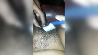 Dhanu shaving