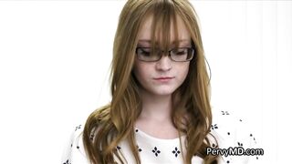 Fucking Ginger In Glasses On The Exam Table - Amber Stark