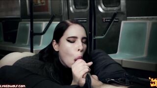 Beautiful Stranger Sucked Me in Train - Mollyredwolf