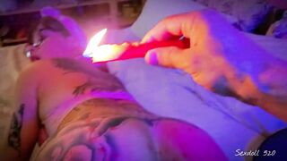 BDSM candle fetish she's really into it - Sexdoll 520