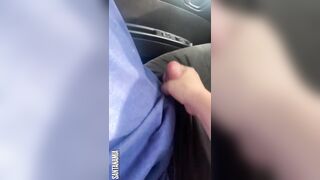 Hot milf toches me in the car - santanamia