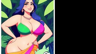 AI Generated - 4K Indian Desi Bhabi Cartoon Collection Pack Part 1