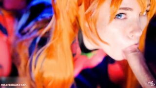 Sloppy Blowjob and Pussy Creampie. Evangelion Asuka Langley - Mollyredwolf