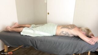 Naughty Massage Therapist Rides Him Until He Fills Her Up with Cum: Mav & Joey Lee 4K