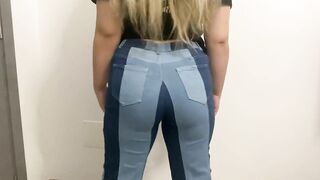 Farting in Tight Blue Jeans