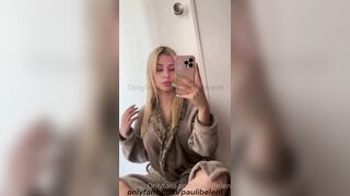 Busty blonde is playful and wants to masturbate
