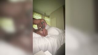 Slutwife Gives Cuck Husband Her Smelly Used Pussy in Hotel Bed