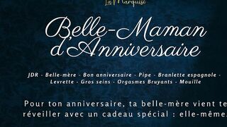[French audio porn] Stepmom has a very special gift for your birthday