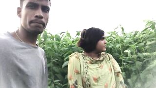 Step-younger brother and step-elder sister went to the forest and had sex.