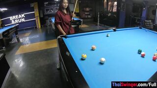 THAI SWINGER - Perfect ass Thai bargirl has a massage blowjob for her customer (Lily Koh)