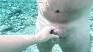 Underwater Jerking and Cumshot